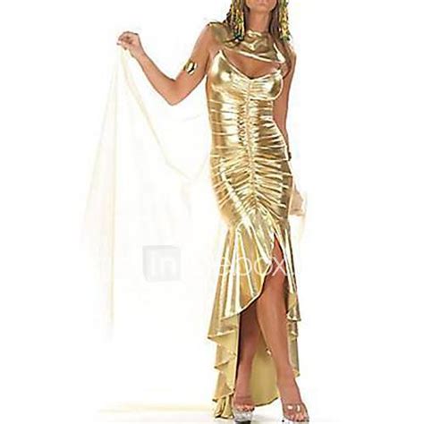 The Queen Of The Egypt Nile Wrap Golden Dress Terylene Halloween