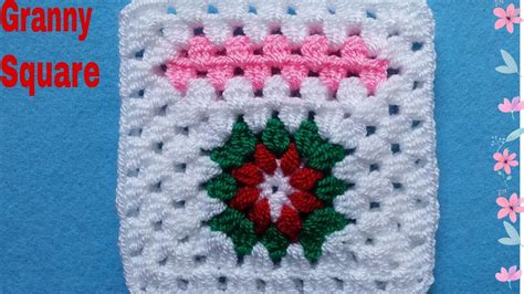 C Mo Tejer Granny Square Con Flor A Crochet Tutorial Youtube