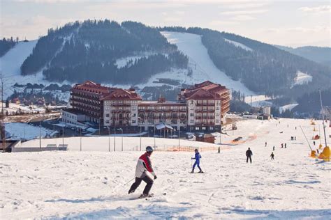 Bukovel Ski Resort Ukraine Stock Image Image Of Picturesque Slope