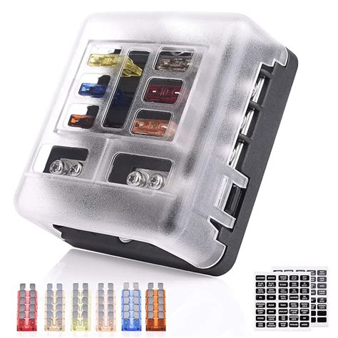 Buy Mictuning Way Fuse Block Holder Blade Fuse Box Screw Nut