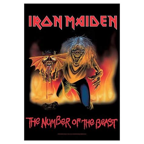 Iron Maiden Number of the Beast Cover Fabric Poster