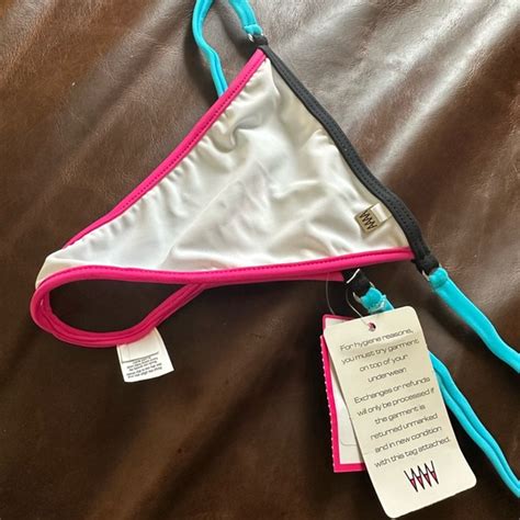 Wicked Weasel Swim Wicked Weasel Tropicana Thong Bikini Bottom Xl 25 Th Year Anniversary