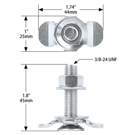 L Track Threaded Stud Fittings L Track Threaded Stud Lug Fitting Tie