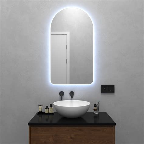 Зеркало-арка 90х50 см с холодной подсветкой Arkelo Nf Led S - купить за ...