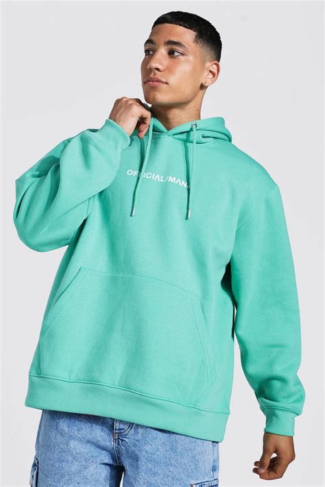 Official Man Oversized Hoodie Boohoo Uk