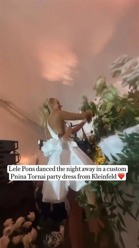 Lele Pons Danced The Night Away In A Custom Pnina Tornai Party Dress