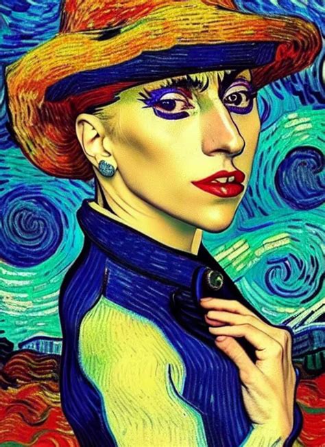 Lady Gaga By Vincent Van Gogh Dynamic Stable Diffusion Openart