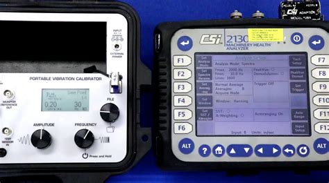 Vibration Analyzer and Meter Calibration