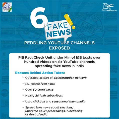 PIB India On Twitter MIB India Cracks Down On Fake News Peddling