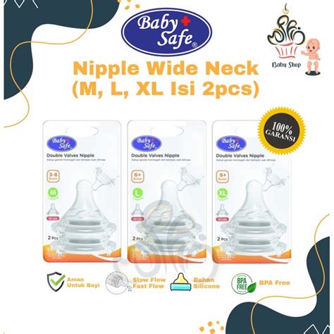 Jual Baby Safe Nipple Wide Neck Nipple Dot Bayi Isi Baby Safe Wide