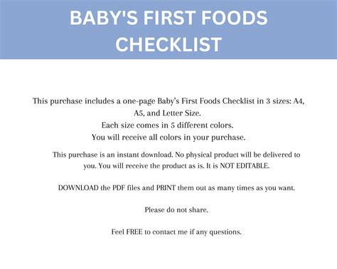 Baby S First Foods Checklist 100 First Foods Baby Led Weaning Puree