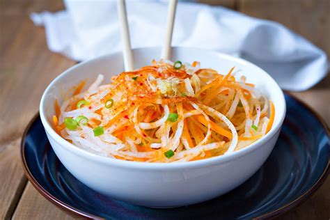 Carrot And Daikon Noodle Salad Recipe Eatwell101