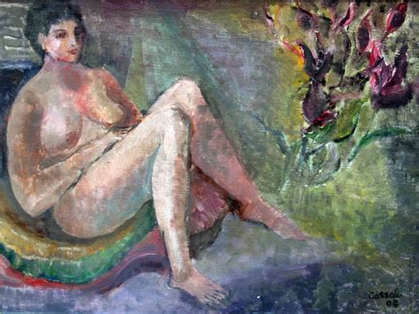 Nude With Flowers