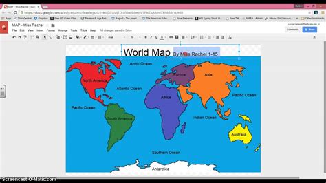 World Map Third Grade