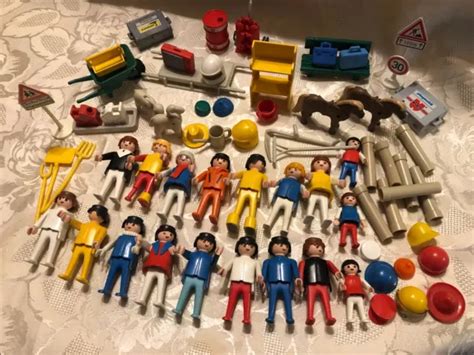 Playmobil Lot Personnages Et Pieces Vintage Tbe Eur Picclick Fr