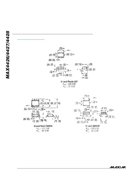 MAX4427ESA Datasheet 6 7 Pages MAXIM Dual High Speed 1 5A MOSFET Drivers