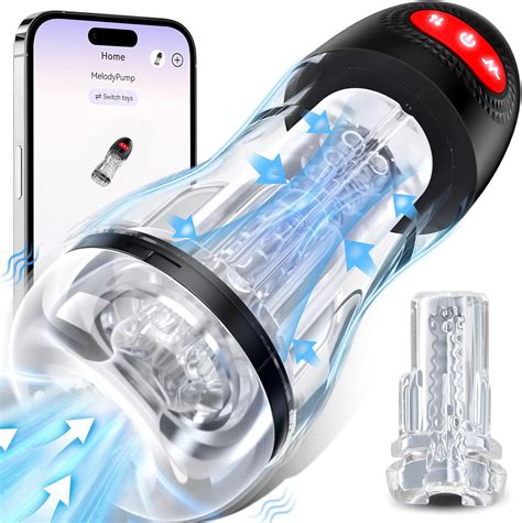 Amazon Male Masturbator Sex Toys For Men D Transparent Penis Pump APP Control Sucking