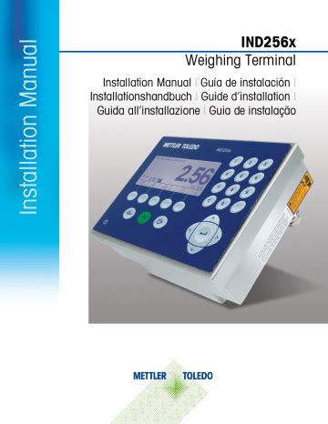 Mettler Toledo Ind X Guia De Instalacion Manualzz