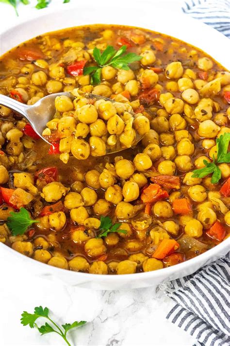 Chickpea Stew Vegan Gluten Free Healthier Steps