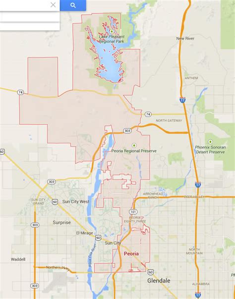 Peoria Arizona Map