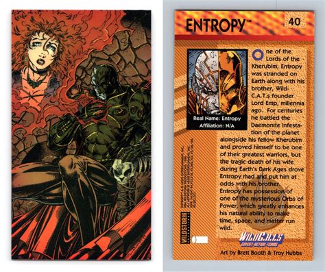 Entropy 40 Wildc A T S 1994 Wildstorm Chrome Trading Card