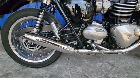 Triumph T120 2022 Remus Exhaust De Cat Youtube