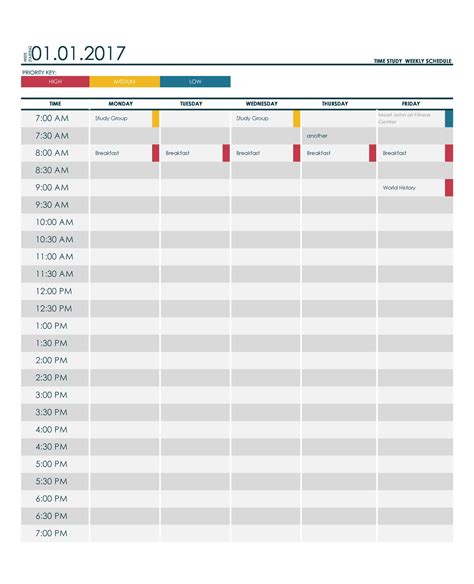 Time And Motion Study Template Excel