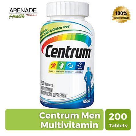 Centrum Men Multivitamin Multimineral Supplement 200 Tablets Lazada PH