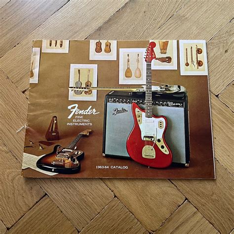 Vintage 1963 1964 Fender Guitar Original Usa Catalog Brochure