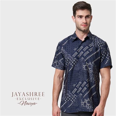 Jual Jayashree Exclusive Slimfit Navya Kemeja Batik Pria Lengan Pendek