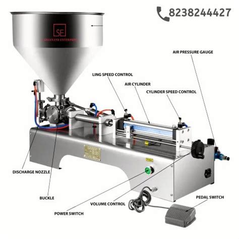 Stainless Steel Single Head Paste Filling Machine W Capacity