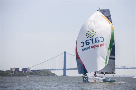 Voile Le Parcours Et Lavis De Course De La Transat Lorient New York