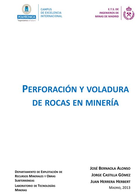 20131007 Perforacion Y Voladura PDF