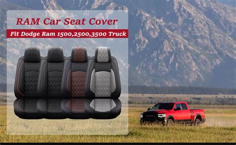 Jojobay Car Seat Covers For Dodge Ram Full Set Fit Ram 2009 2023 1500 2500 3500 Pick