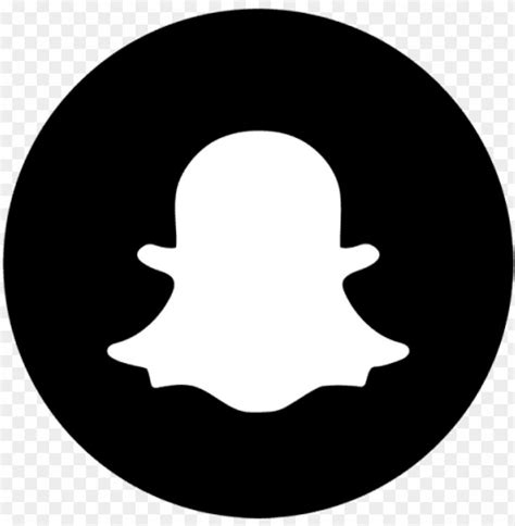 Snapchat Black White Icon Snapchat Snap Chat Png - Snapchat Logo Png ...