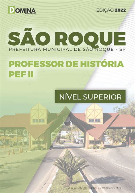 Apostila Pref São Roque SP 2022 Professor História