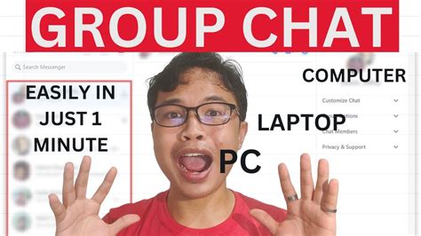 How To Create Facebook Messenger Group Chat In Laptop Computer And Pc