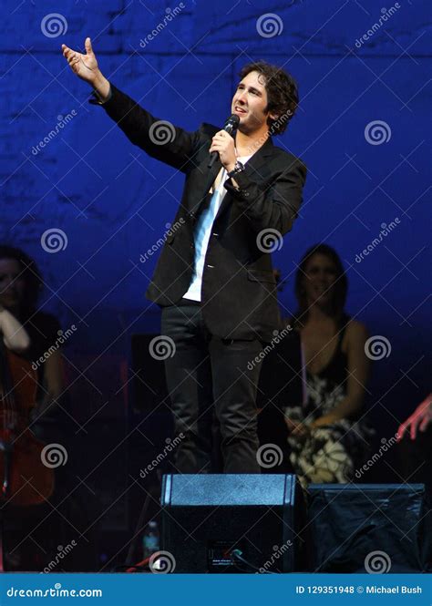 Josh Groban Performs in Concert Editorial Stock Photo - Image of tour ...