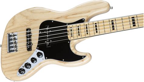 Fender American Elite Jazz Bass V Ash Maple Fingerboard Natural