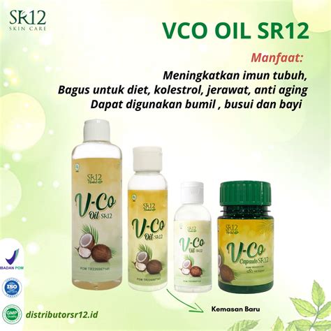 Jual VCO Virgin Coconut Oil SR12 Minyak Kelapa Murni Booster Suplemen