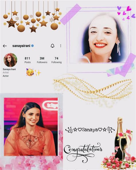 Sanaya Iranis World On Twitter Today Our Girl Completed 3m Insta Fam