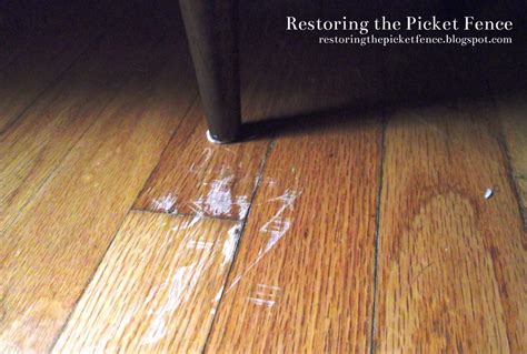 Restoring the Picket Fence: Simple fixes: Removing scratches from a wood floor