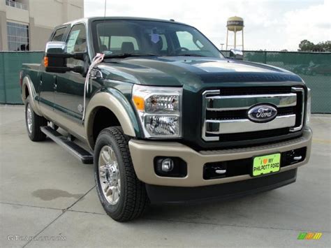 Forest Green Metallic Ford F Super Duty King Ranch Crew Cab X