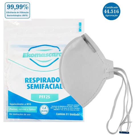 Kit M Scaras N Pff Aprova O Inmetro Marca Ekomascaras Branca