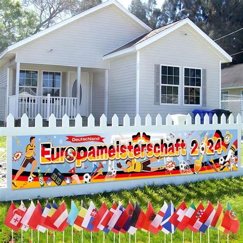 Hedmon Em Fussball Banner X Cm Fu Ball Europameisterschaft