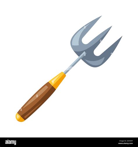 Illustration Of Garden Pitchfork Stock Vector Image And Art Alamy