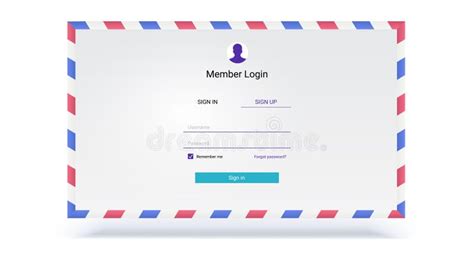 Ui Design Account Register Or Authorization Interface For Touchscreen