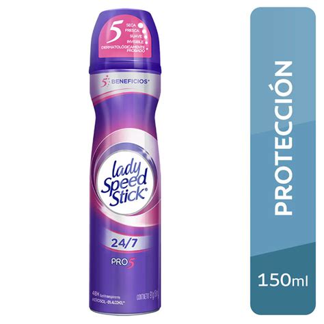 Desodorante Lady Speed Stick Spray Pro 5 En 1 Frasco 150 Ml Oechsle