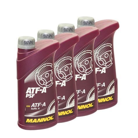 MANNOL Hydraulikflüssigkeit Servoöl ATF-A PSF 4 X 1Liter online i, 18,95