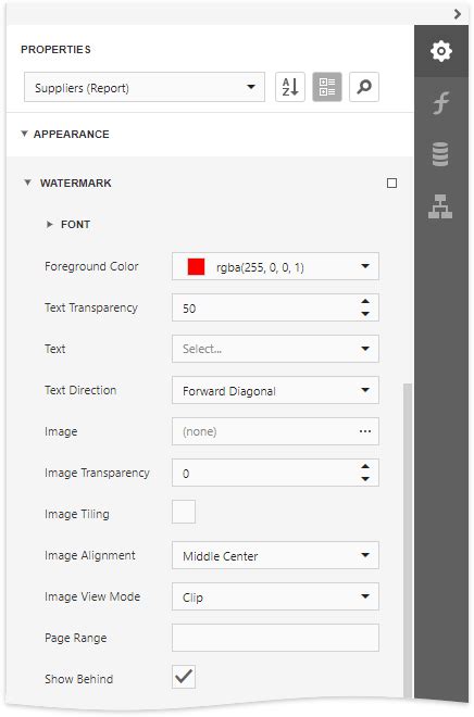 Add Watermarks To A Report Devexpress End User Documentation